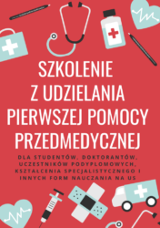 Czerwony i Pudrowy Niebieski Medyczny Reakcja w Sytuacji Kryzysowej Plakat